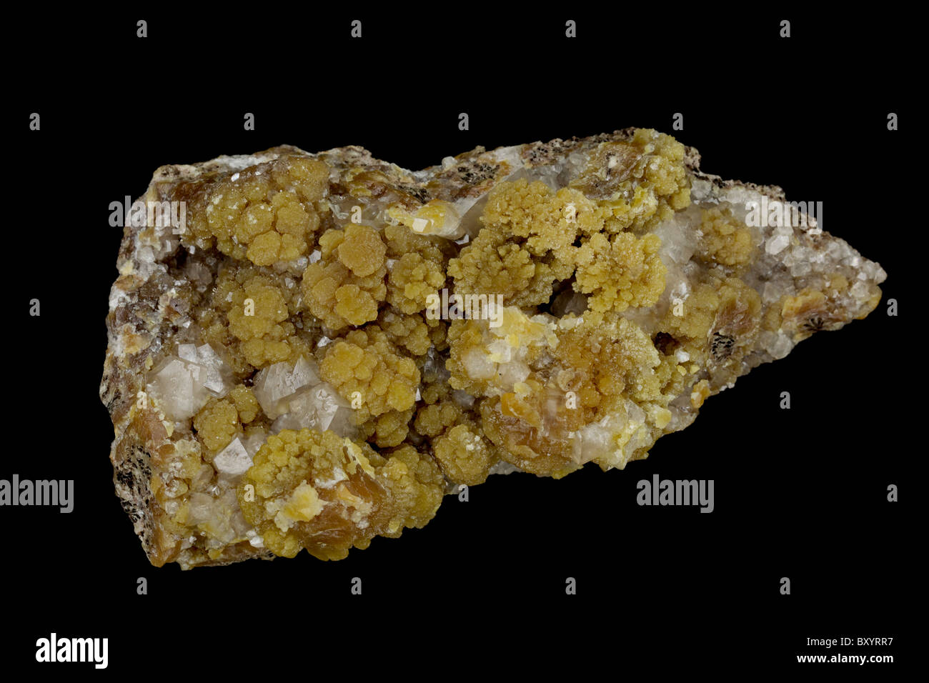 Mimetite Mexiko - ein Blei Arsenat-Chlorid-mineral Stockfoto