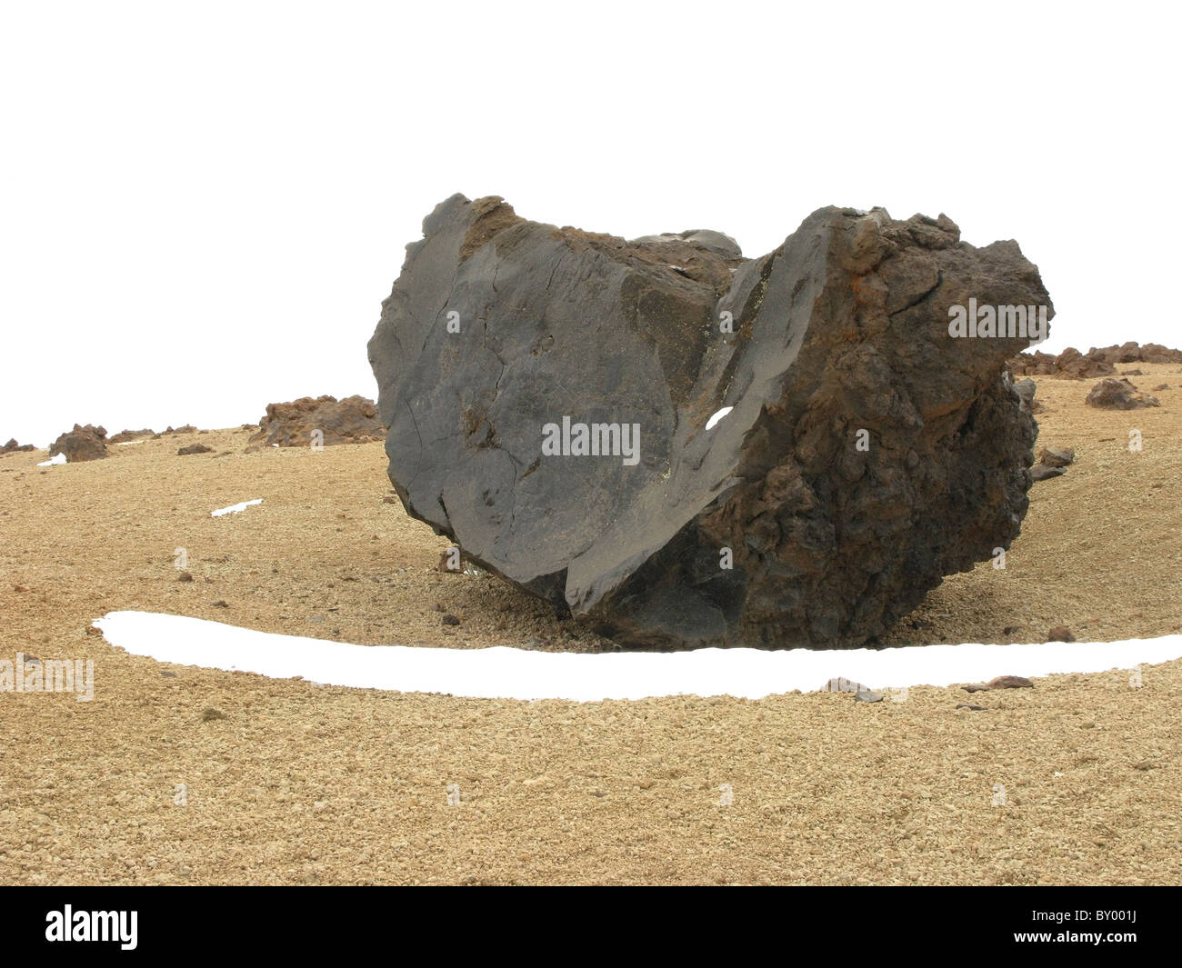 Vulkanische Bombe unter dem Berg Teide, Teneriffa, Islas Canarias (Kanarische Inseln), Spanien. Stockfoto