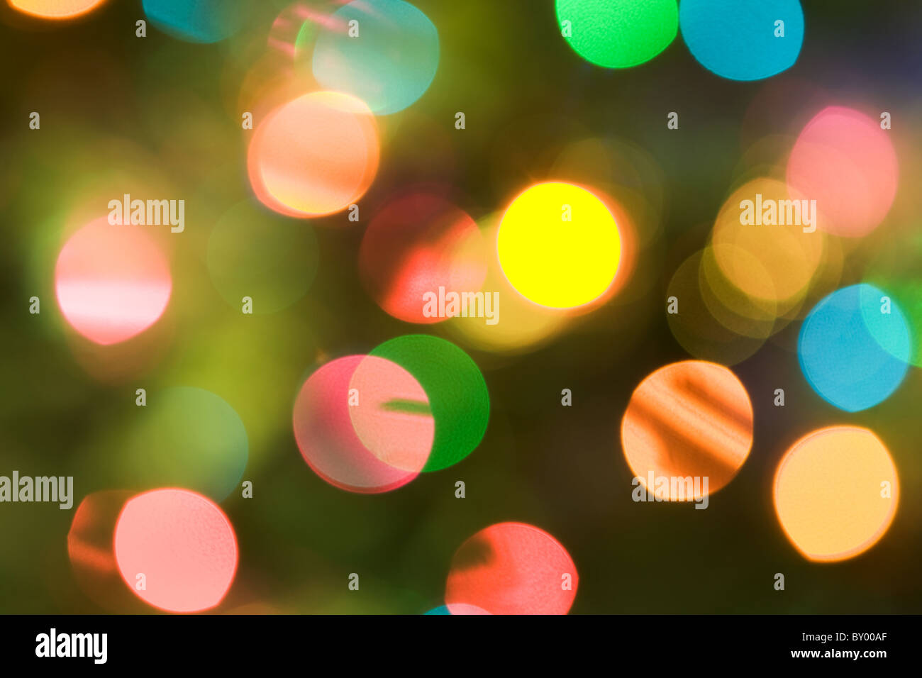 Bild von Weihnachten Hintergrund mit bunten Konfetti-highlights Stockfoto