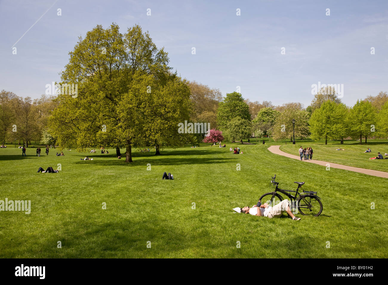 Green Park in London Stockfoto