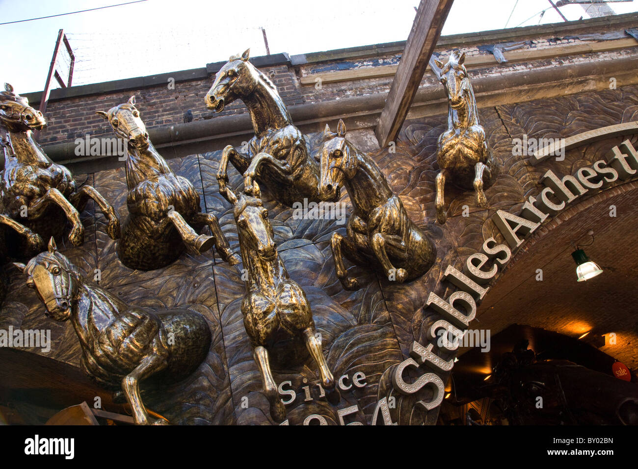 Camden Lock-Stall-Markt Stockfoto