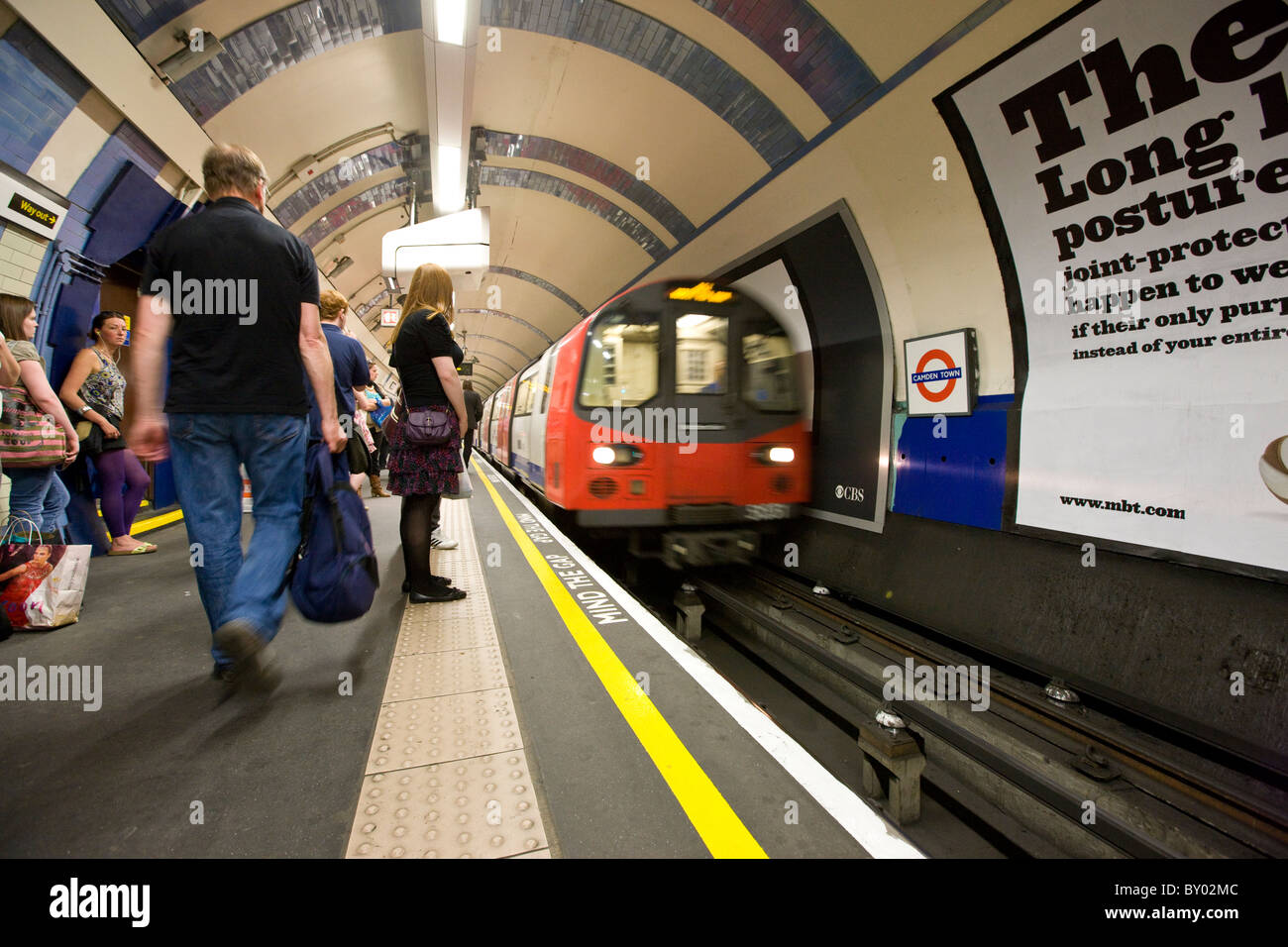 U bei u-Bahnstation Camden Town Stockfoto