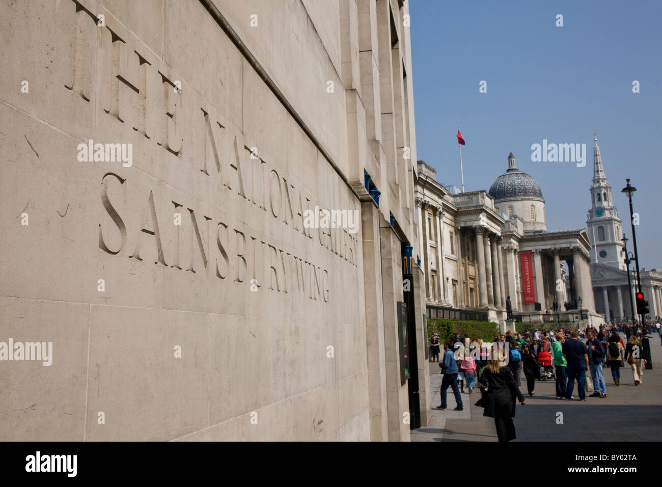 Sainsbury-Flügel der National Gallery Stockfoto