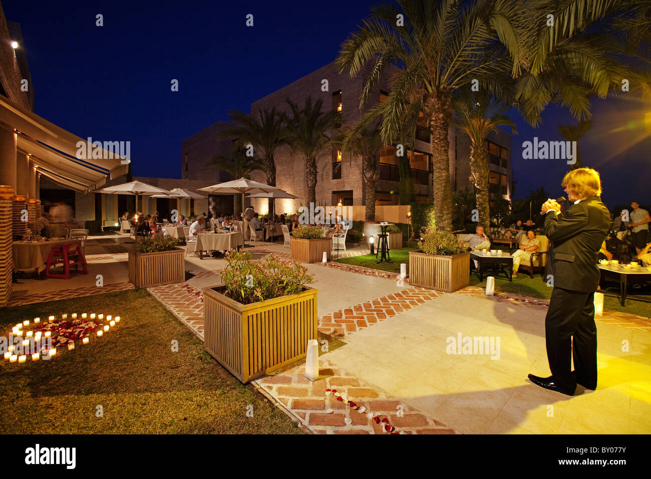 Unterhaltung Hotel Vincci Estrella de Mar Marbella Málaga Andalusiens Spanien Stockfoto