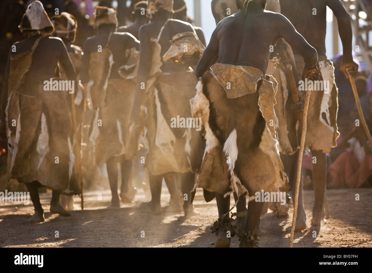 Tänzer Stämme Namibias Stockfoto