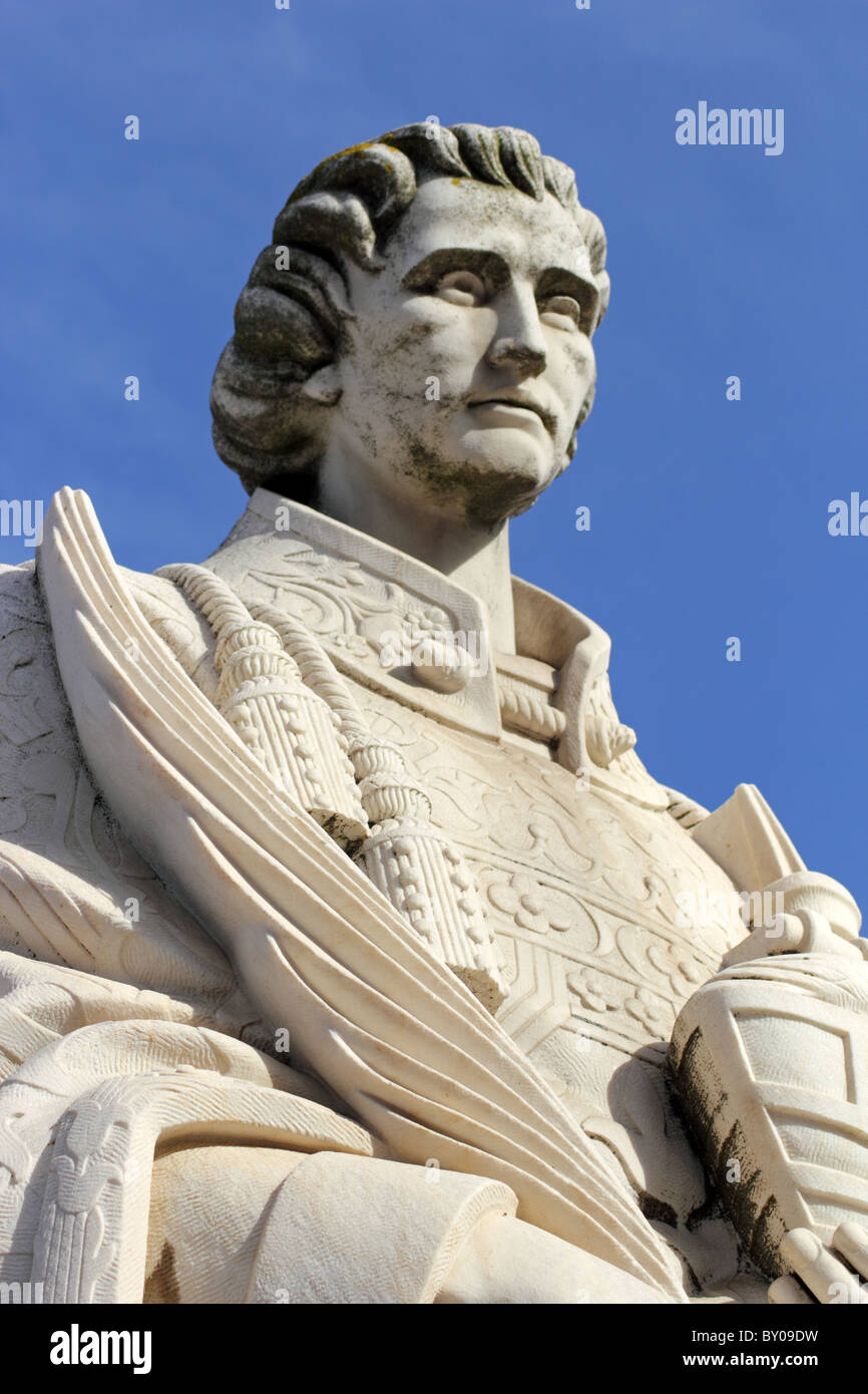 Statue von Sao Vicente, Lissabons Schutzpatron, Alfama, Lissabon, Portugal Stockfoto
