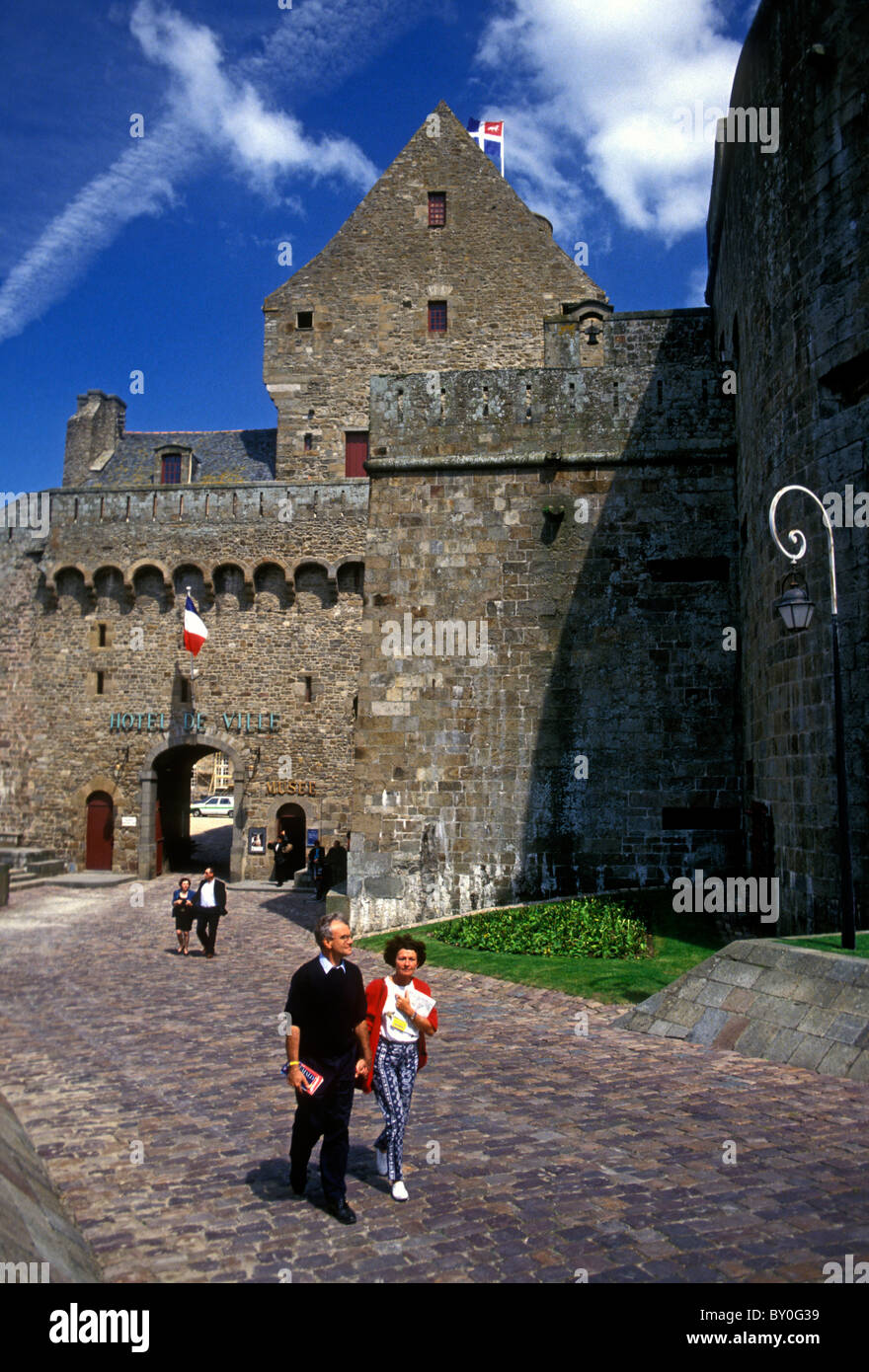 Hotel de Ville in der Stadt Saint-Malo Bretagne Frankreich Europa Stockfoto