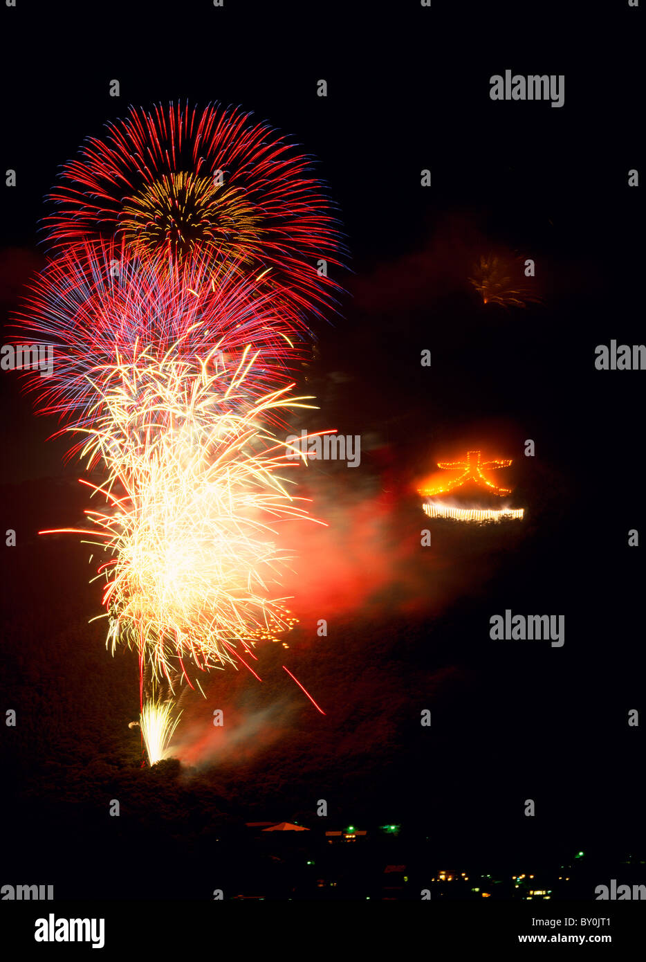 Hakone Daimonji-Yaki, Hakone, Kanagawa, Japan Stockfoto