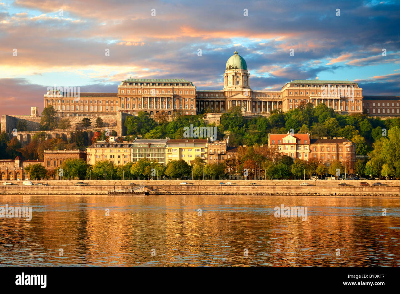 Buda Castle Hill mit der Donau, Budapest, Ungarn Stockfoto