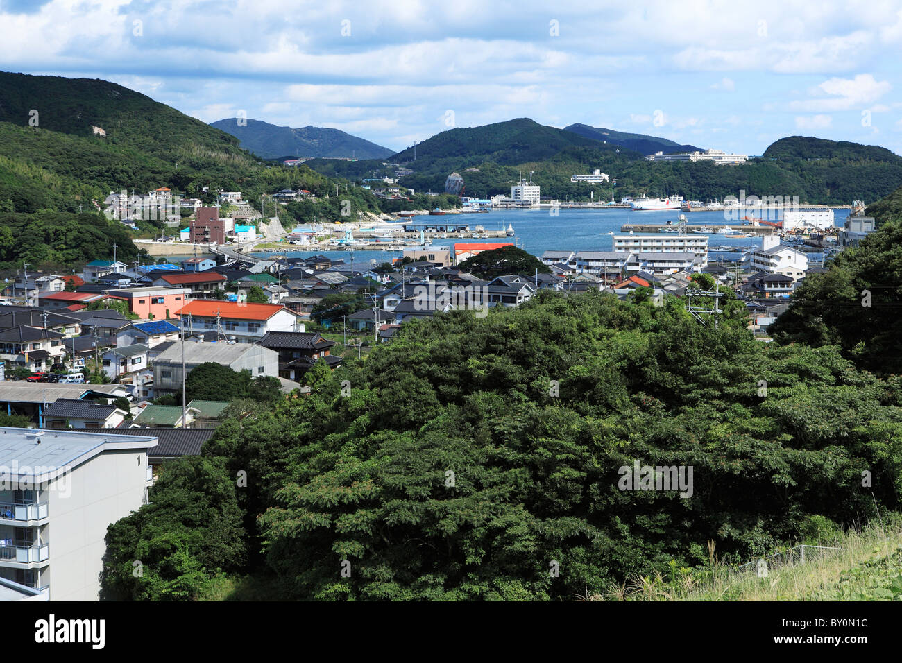 Izuhara Port, Tsushima, Nagasaki, Japan Stockfoto