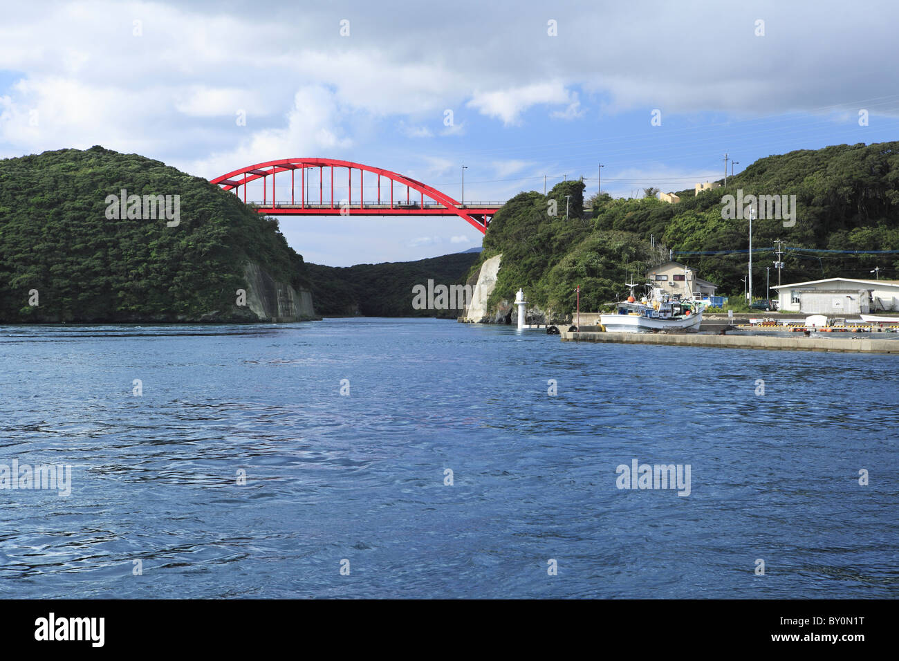 Manzeki Brücke, Tsushima, Nagasaki, Japan Stockfoto