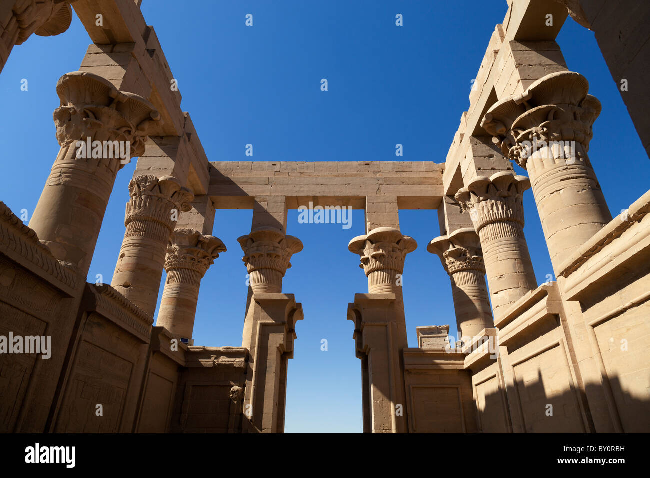Philae Tempel, Egypt-Trajan Kiosk 3 Stockfoto