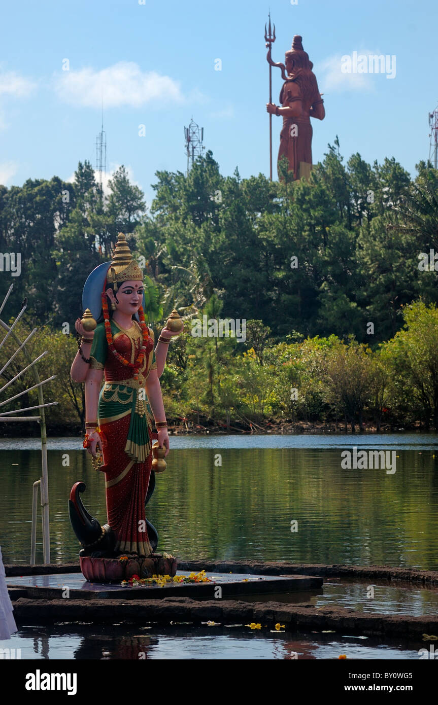 Grand Bassin Ort (auch genannt "Heiligen See" oder "Ganga Talao", Website der großen Hindu-Wallfahrt) Stockfoto