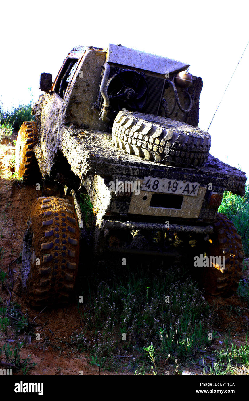 Ein 4 x 4 Rallye-Rennen Stockfoto