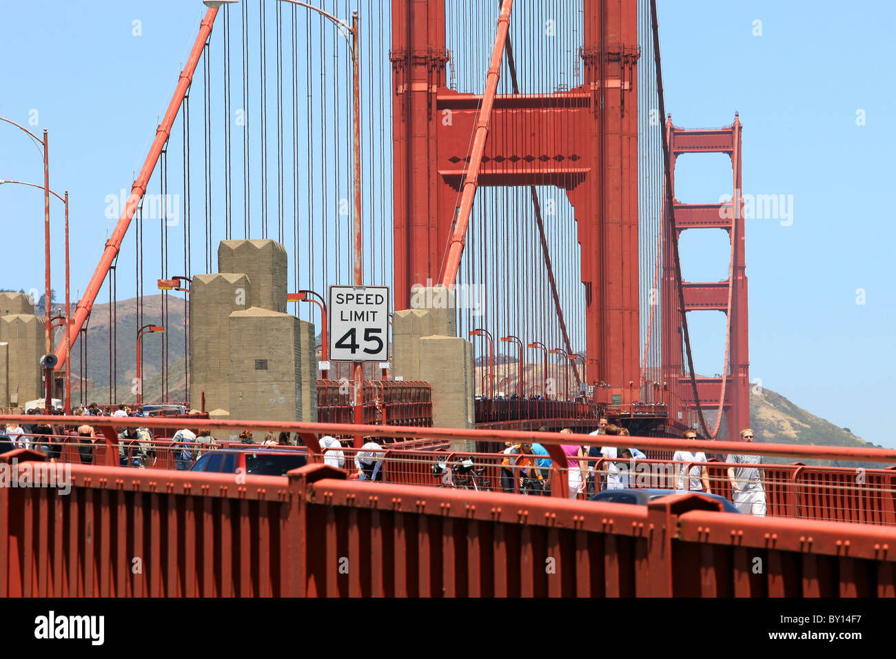 GOLDEN GATE BRIDGE SAN FRANCISCO USA SAN FRANCISCO USA 6. Juli 2009 Stockfoto