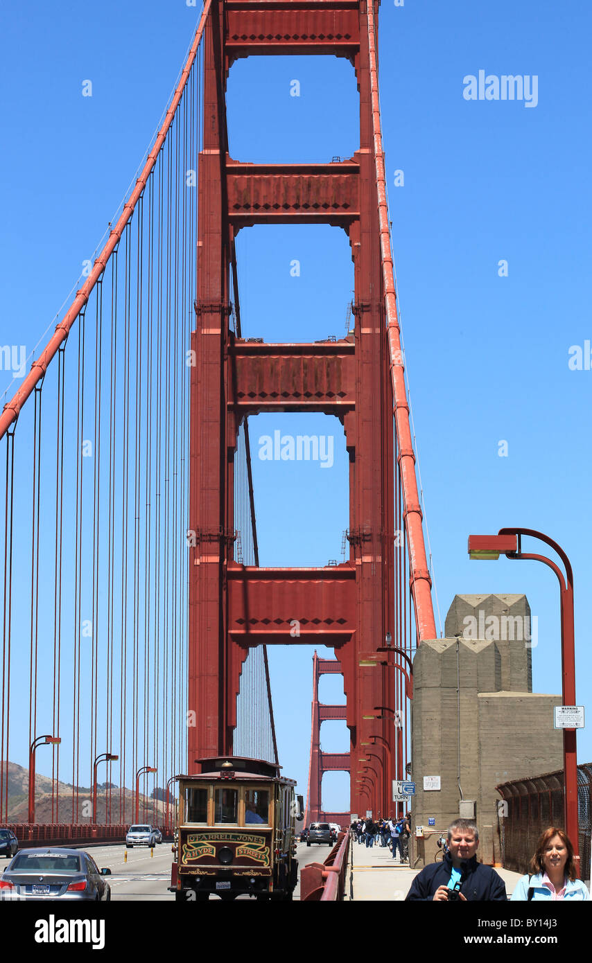 GOLDEN GATE BRIDGE SAN FRANCISCO USA SAN FRANCISCO USA 6. Juli 2009 Stockfoto