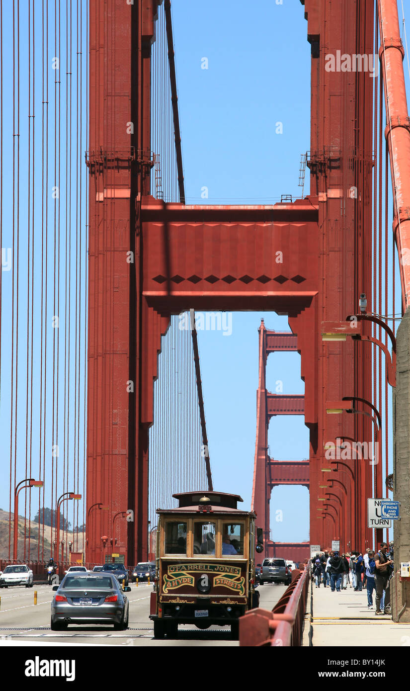 GOLDEN GATE BRIDGE SAN FRANCISCO USA SAN FRANCISCO USA 6. Juli 2009 Stockfoto