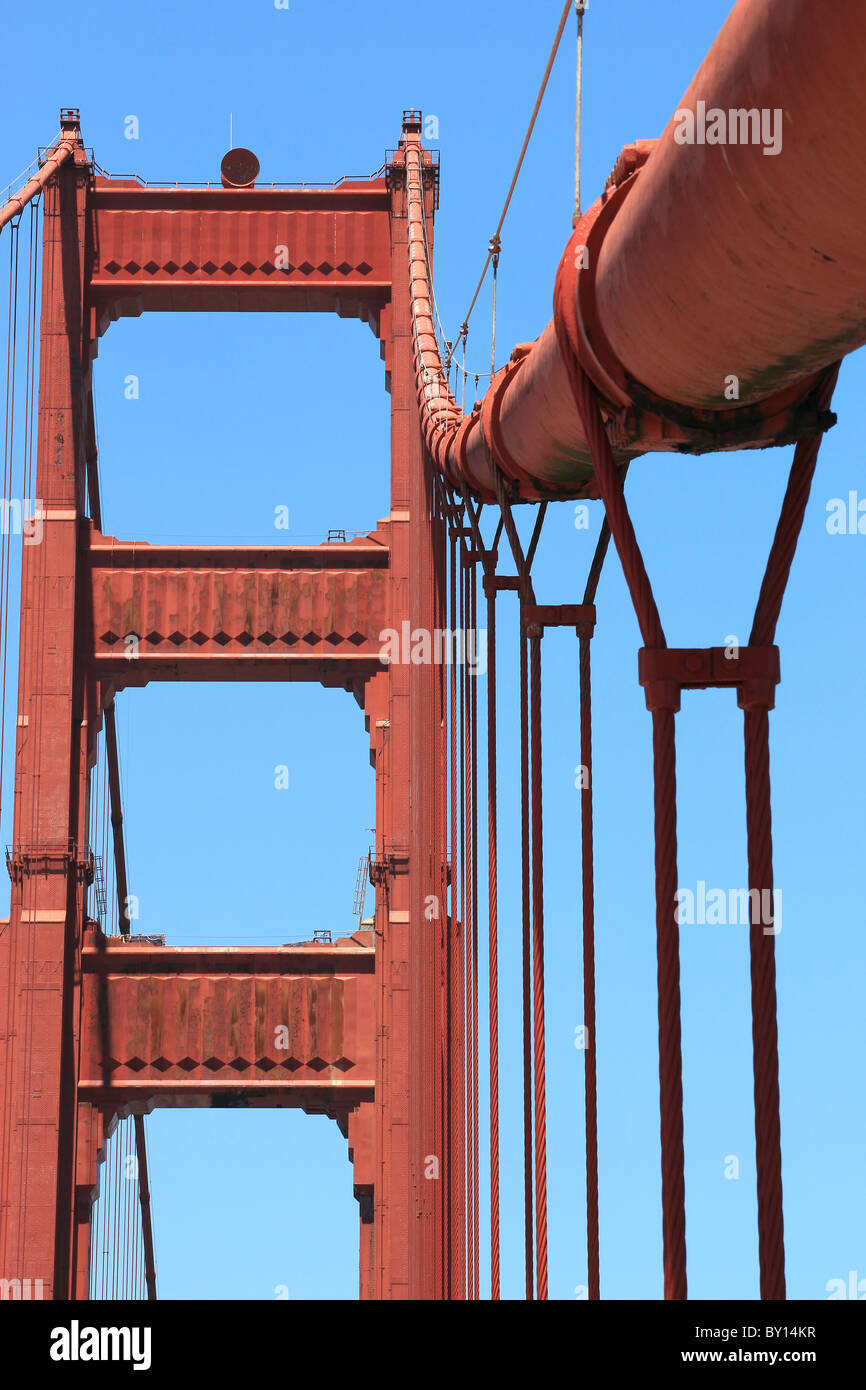 SOUTH TOWER GOLDEN GATE Brücke SAN FRANCISCO USA SAN FRANCISCO USA 6. Juli 2009 Stockfoto