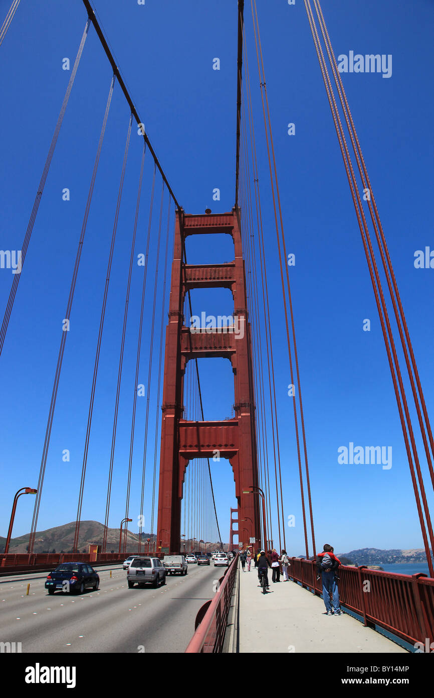 GOLDEN GATE BRIDGE SAN FRANCISCO USA SAN FRANCISCO USA 6. Juli 2009 Stockfoto