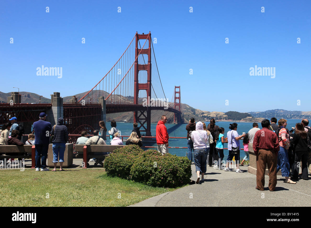 GOLDEN GATE BRIDGE SAN FRANCISCO USA SAN FRANCISCO USA 6. Juli 2009 Stockfoto