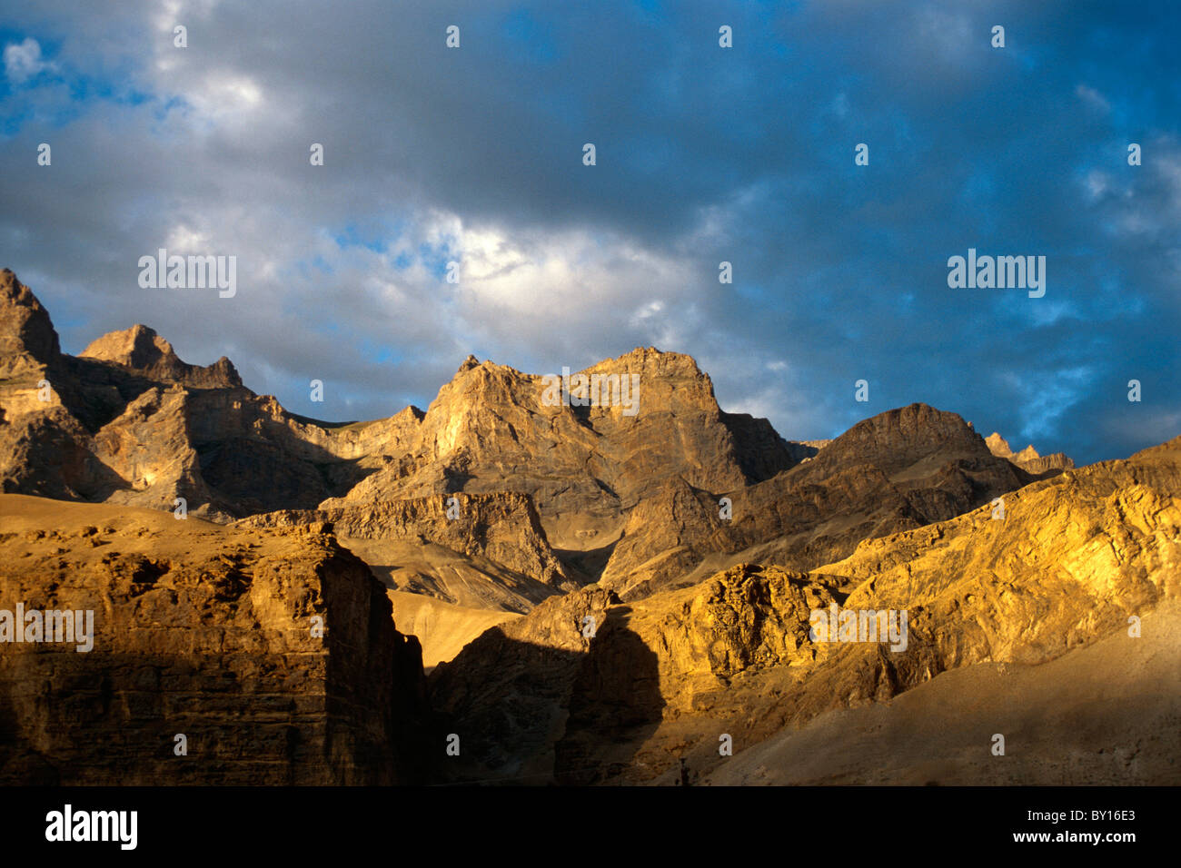 Berge in Ladakh (Bihar +), Indiia Stockfoto