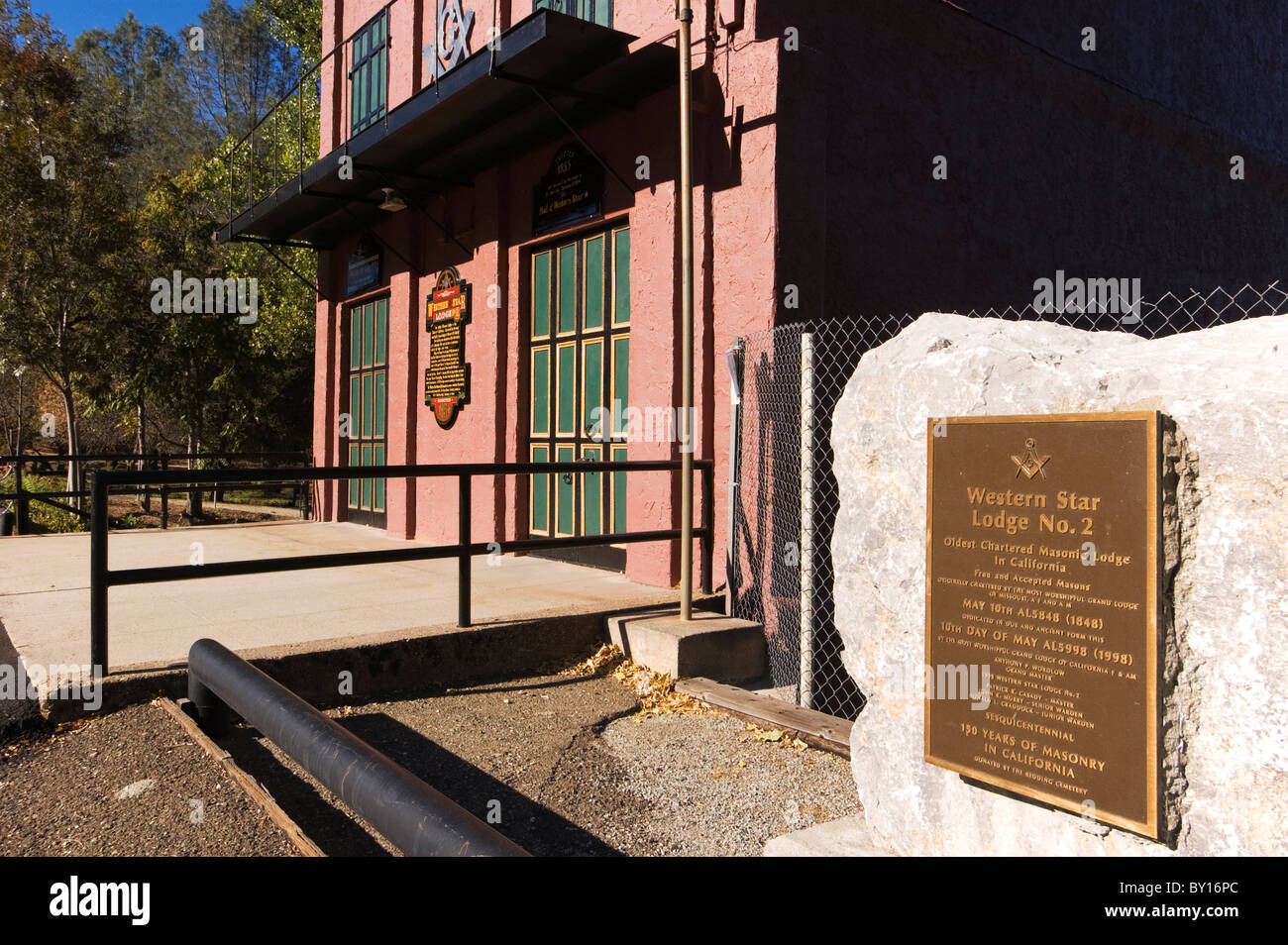 Elk238 - X 075 Kalifornien, Redding, Shasta State Historic Park, Goldrausch-Ära buldings Stockfoto