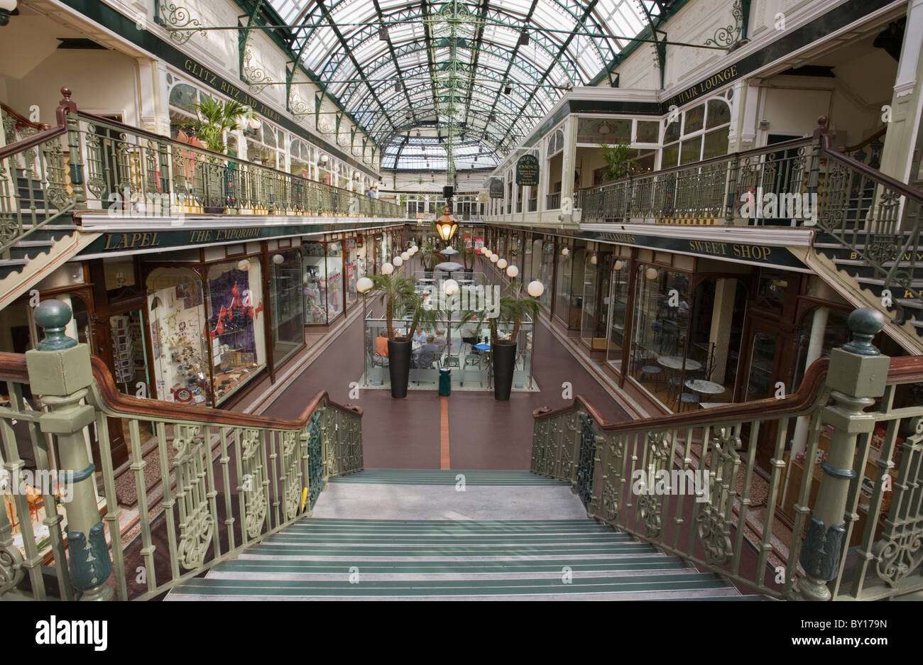 Wanderer Arcade, Lord Street, Southport, Merseyside, England Stockfoto