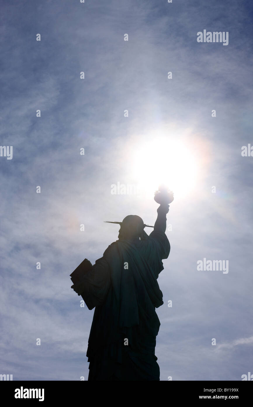 Die Freiheitsstatue auf Liberty Island, New York City, Vereinigte Staaten von Amerika Stockfoto