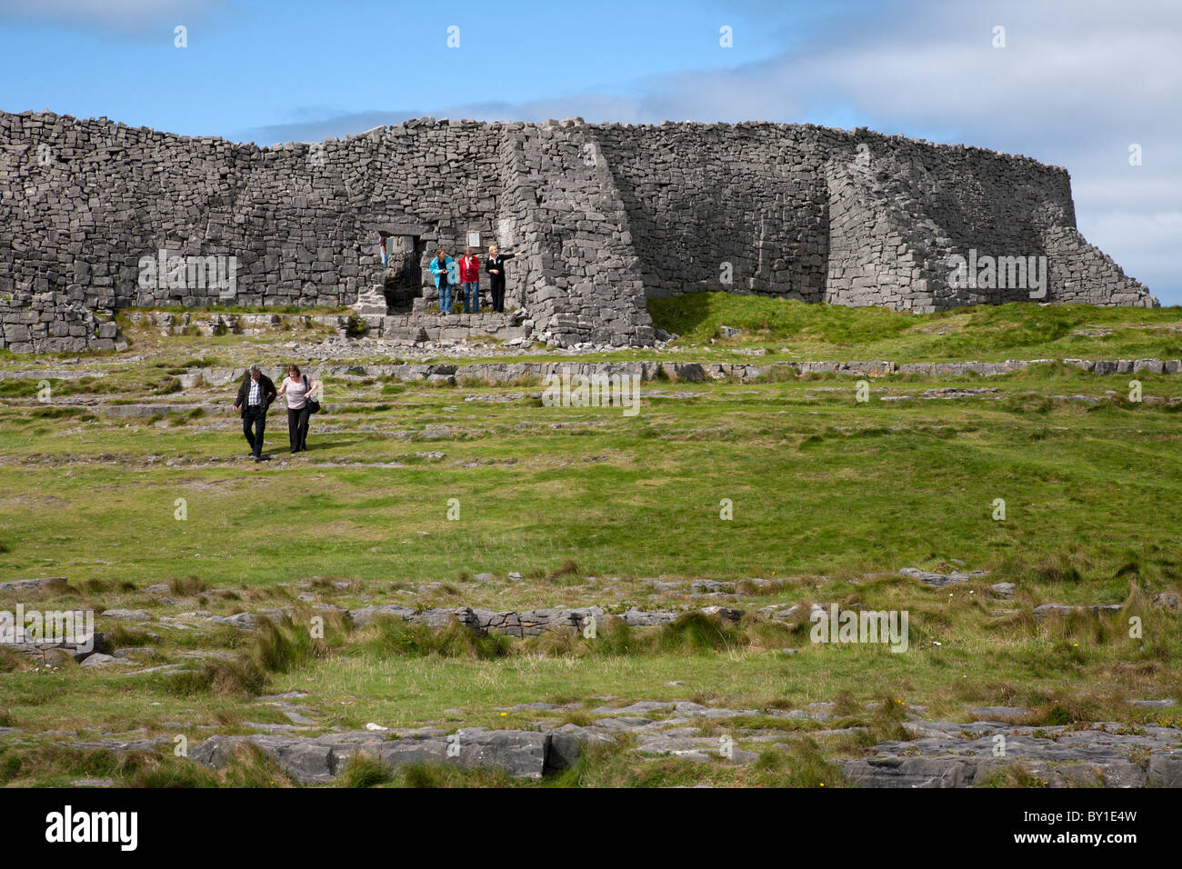 Dún Aonghasa prähistorische Festung Inishmore Araninseln County Galway, Irland Stockfoto