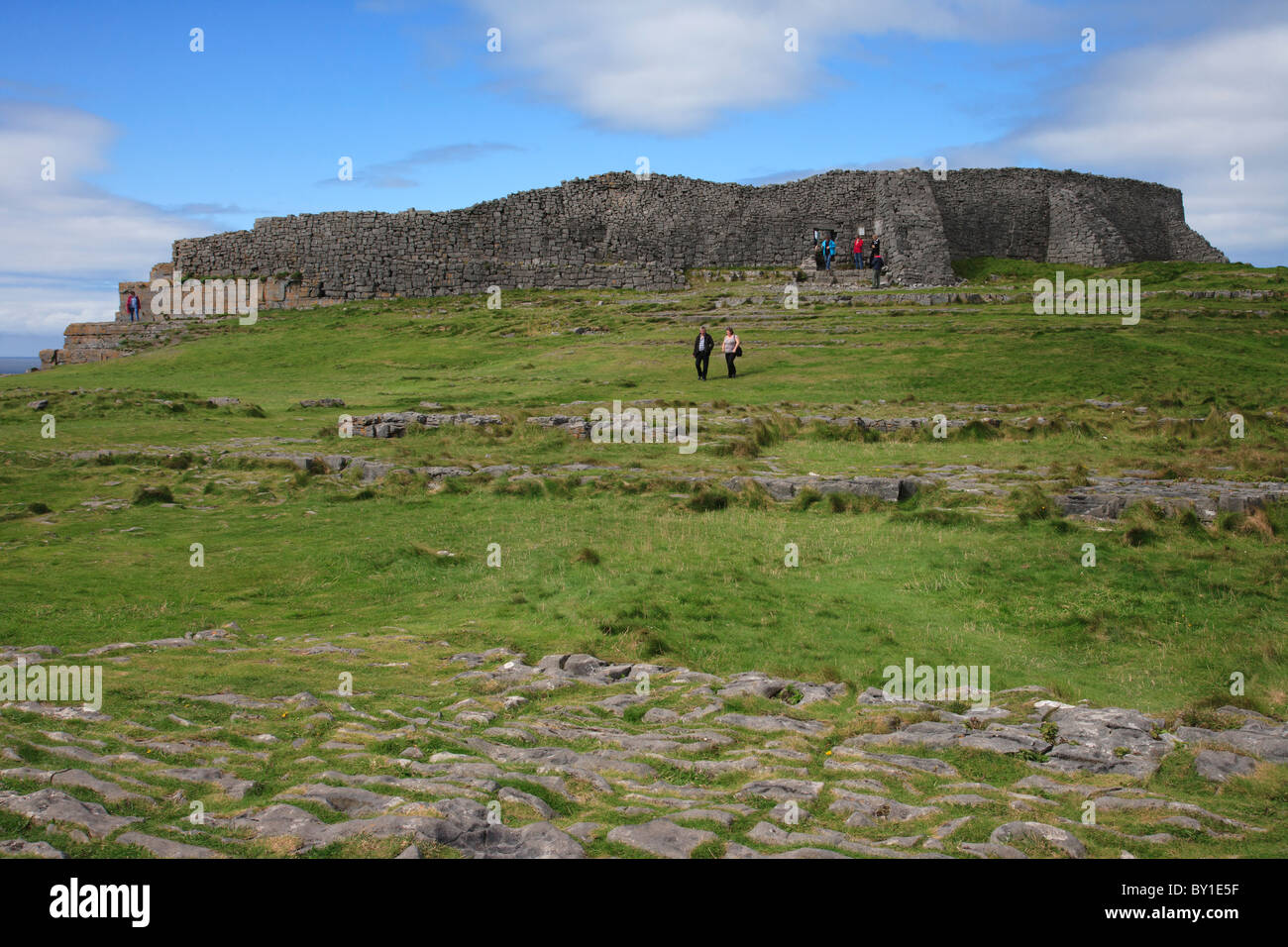 Dún Aonghasa prähistorische Festung Inishmore Araninseln County Galway, Irland Stockfoto