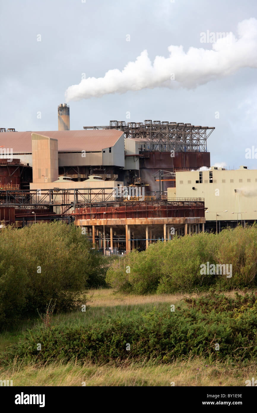 Aughinish Alumina, Aluminium-Raffinerie-Anlage, Shannon-Mündung, Irland Stockfoto