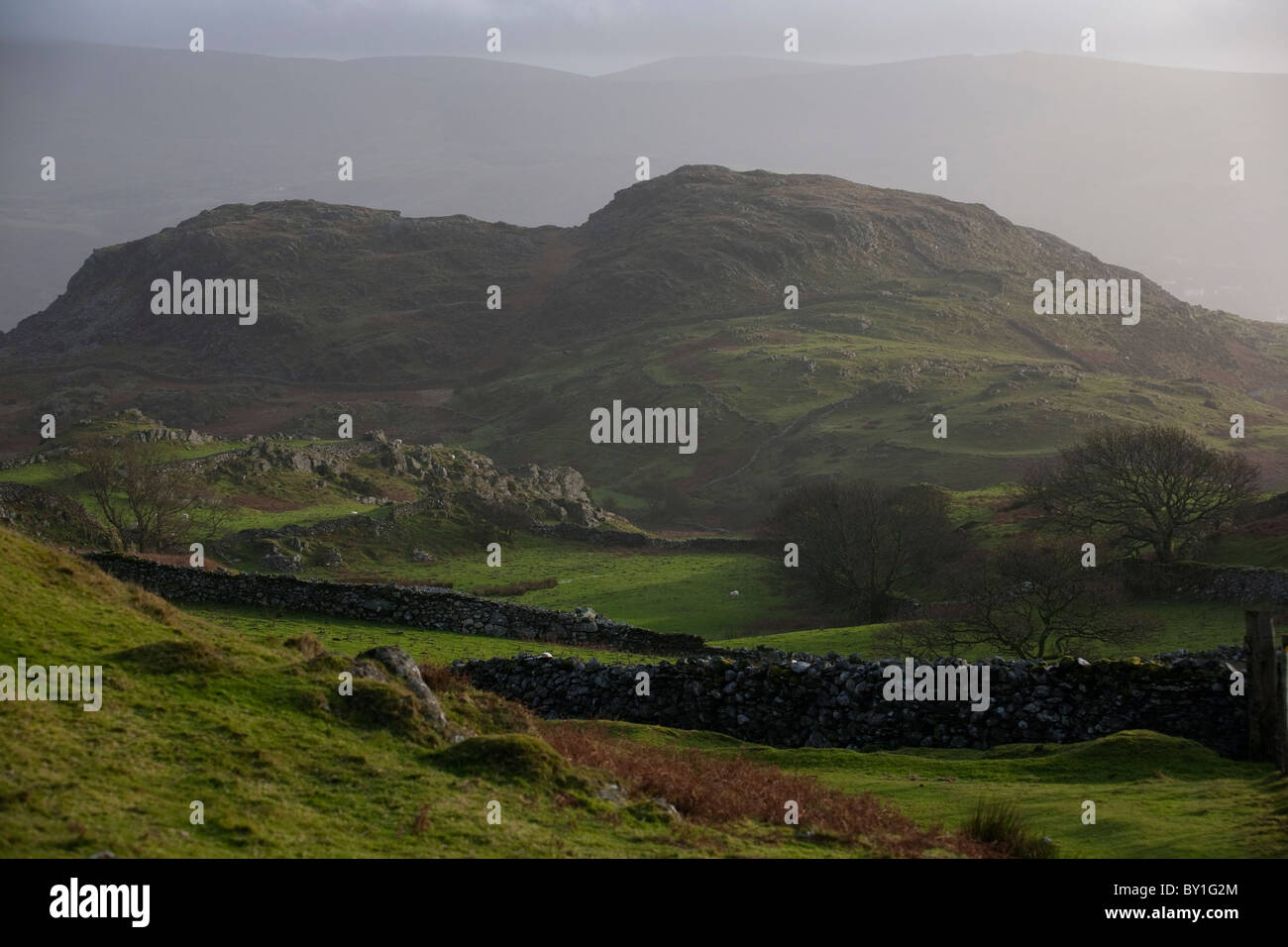Landschaft in mid Wales in der Nähe von Barmouth Stockfoto