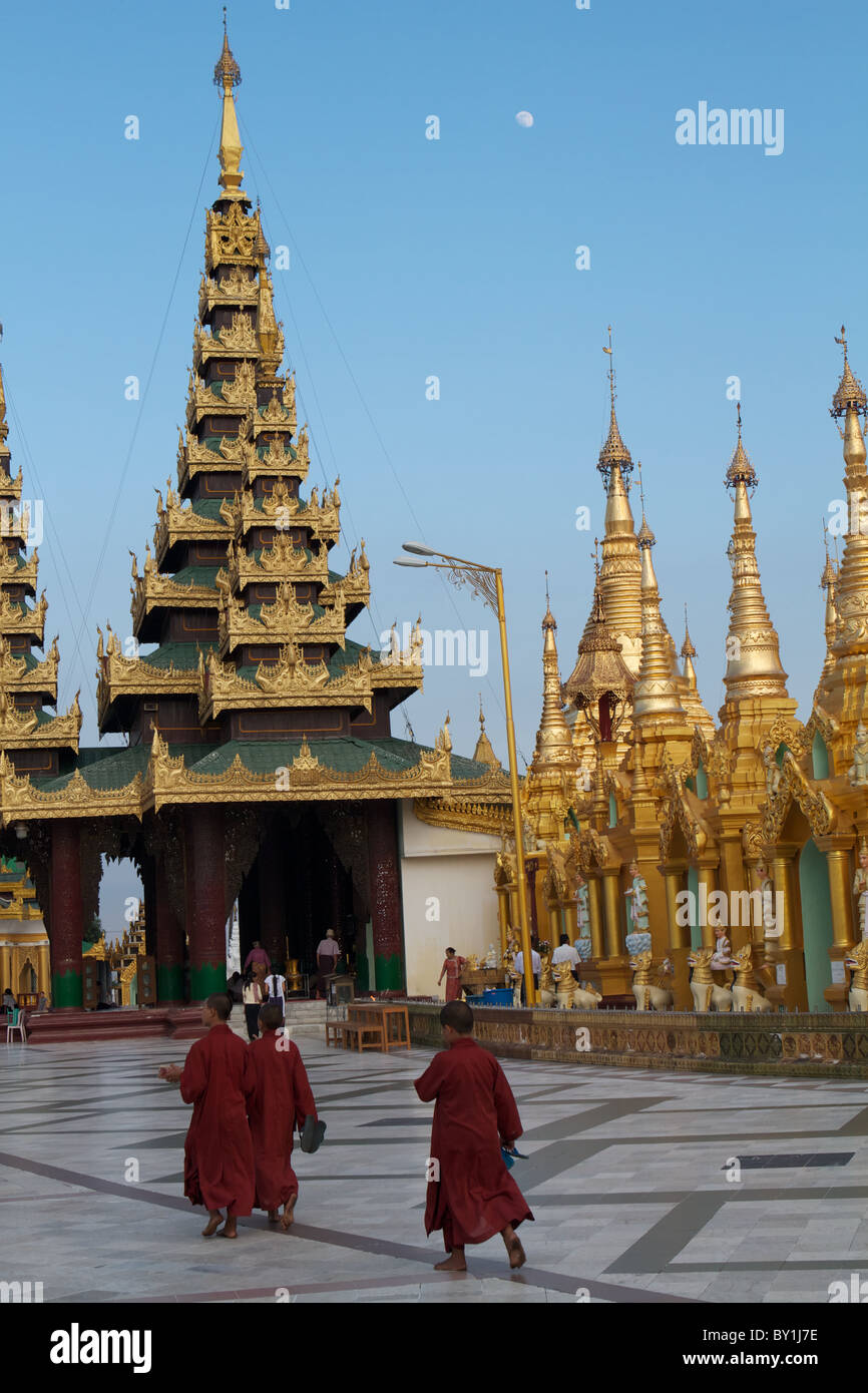 Shwedagon Pagode, yangon Stockfoto