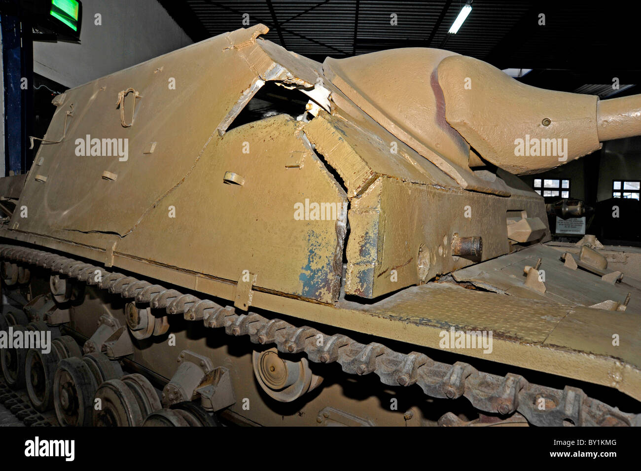 WW2 German tank Anzeige in Saumur Frankreich Stockfoto