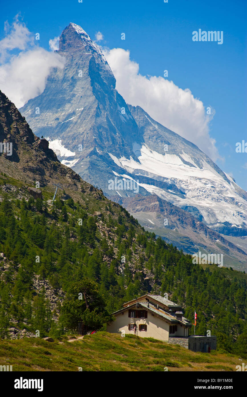 Blick auf das Matterhorn, Schweiz. Stockfoto