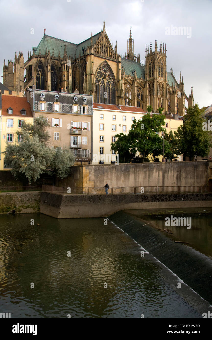 Die Kathedrale von Metz in Metz, Frankreich. Stockfoto