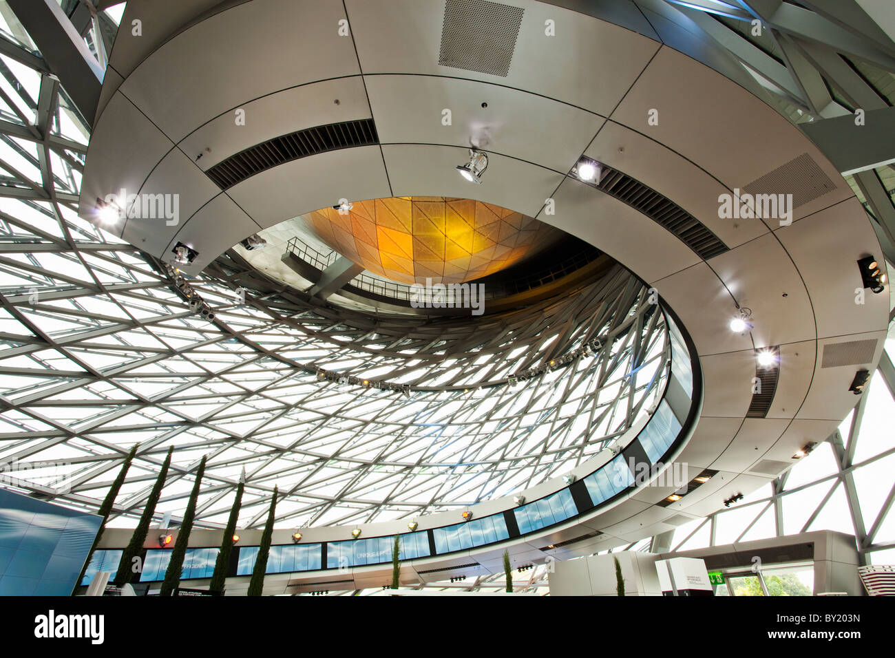Deutschland, Bayern, München, BMW Museum, architektonische Details Stockfoto