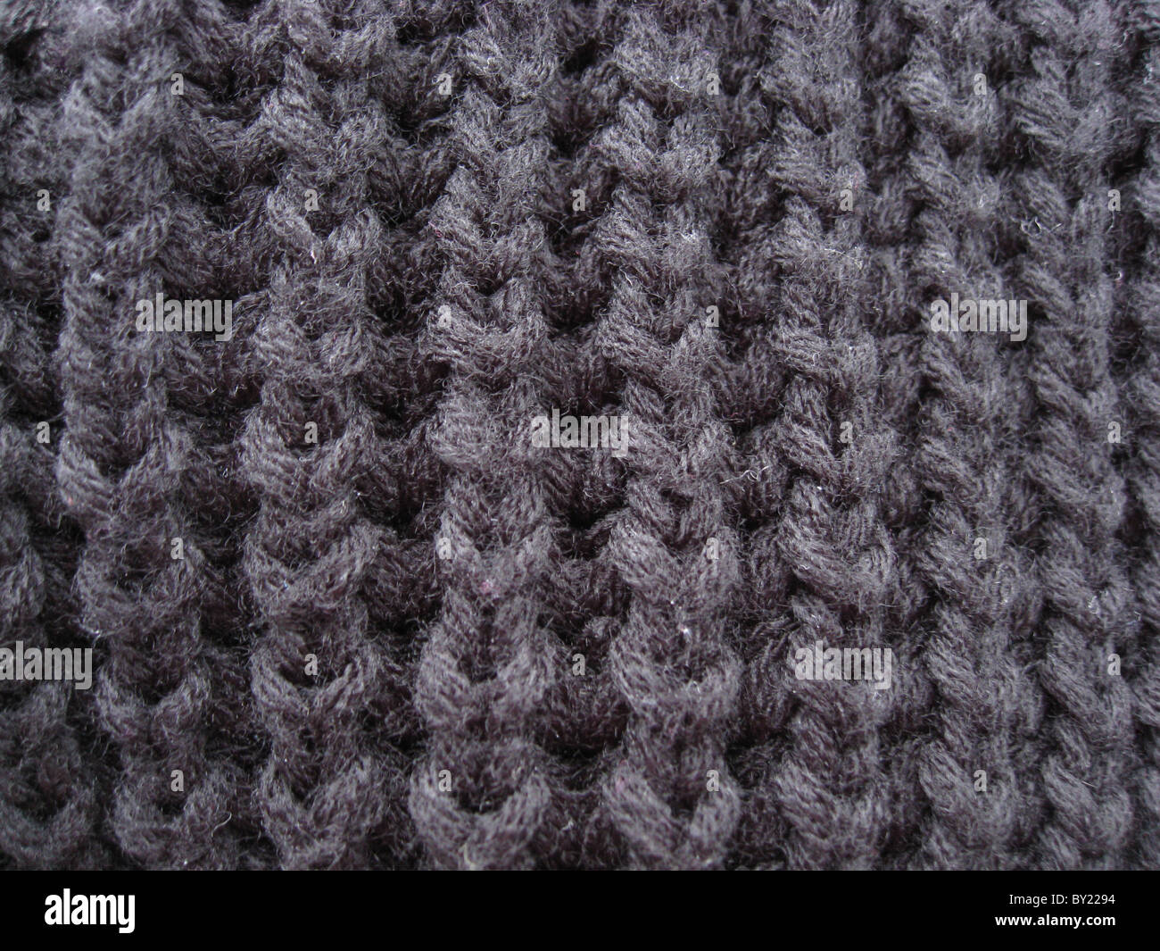 Textur des grauen Pullover Hintergrund Stockfoto