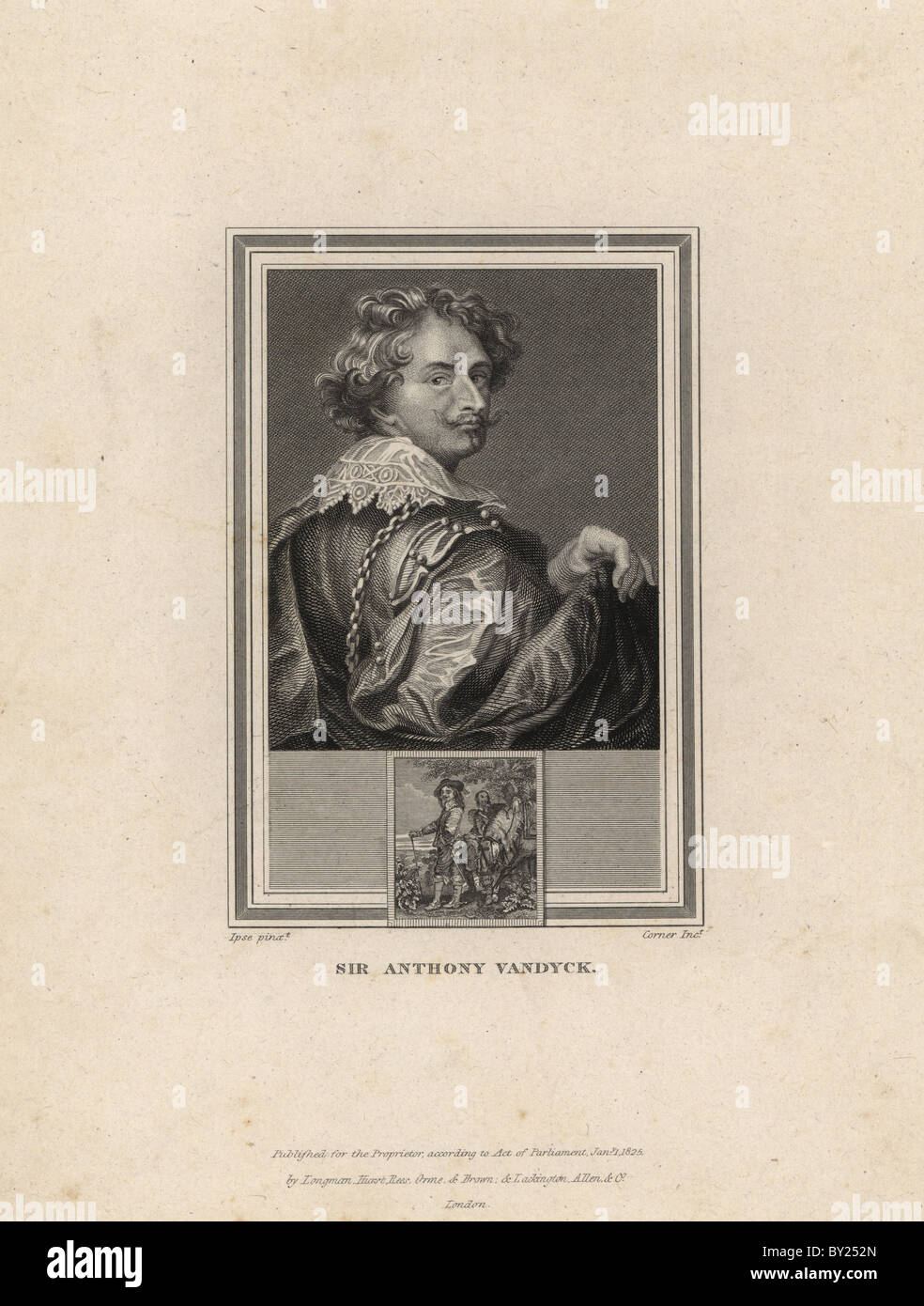 Selbstporträt von Sir Anthony Vandyck (1598-1641). Stockfoto