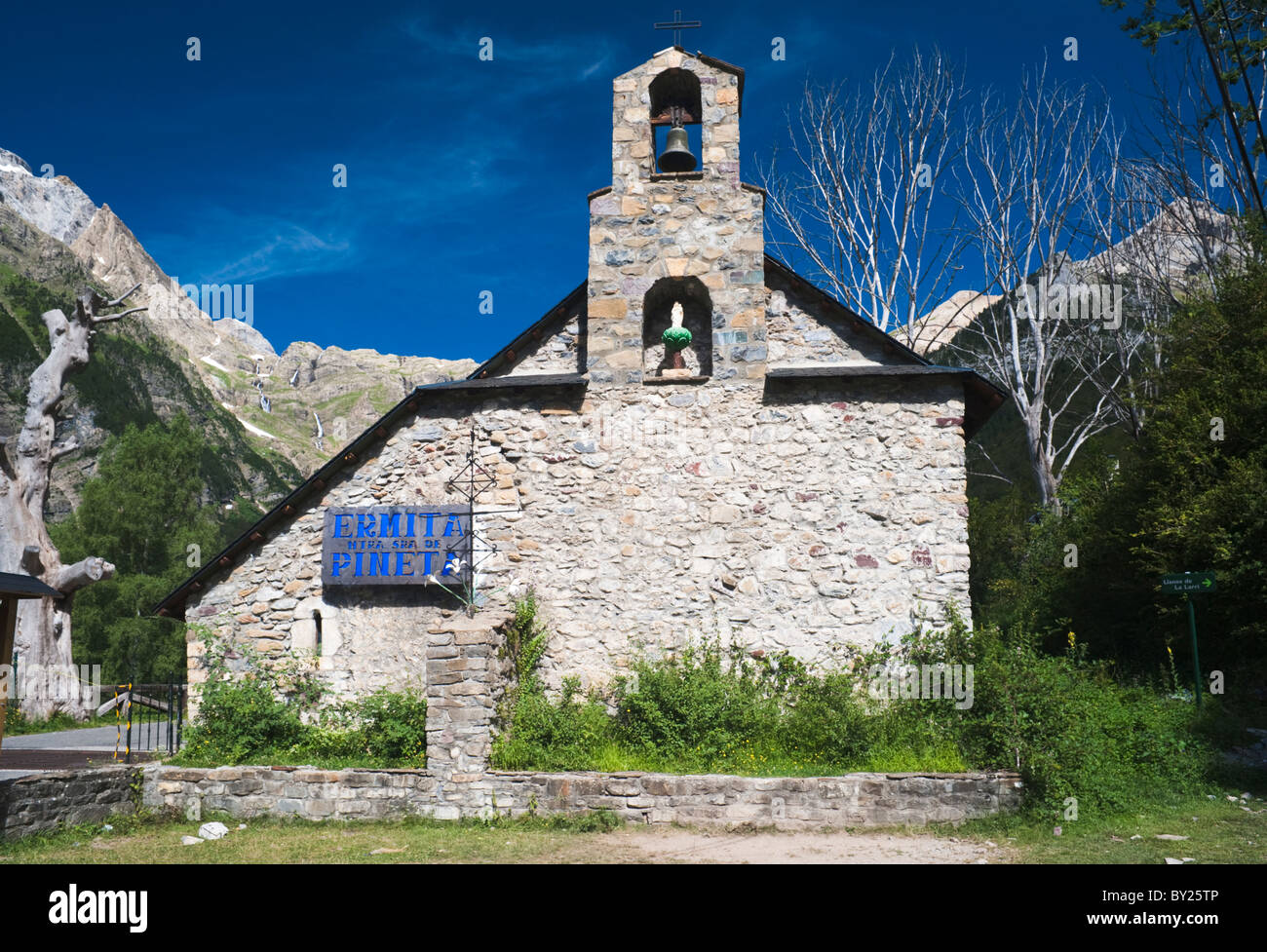 Eremitage in der Pineta-Tal, in den spanischen Pyrenäen von Huesca Provinz, Aragón, Spanien Stockfoto