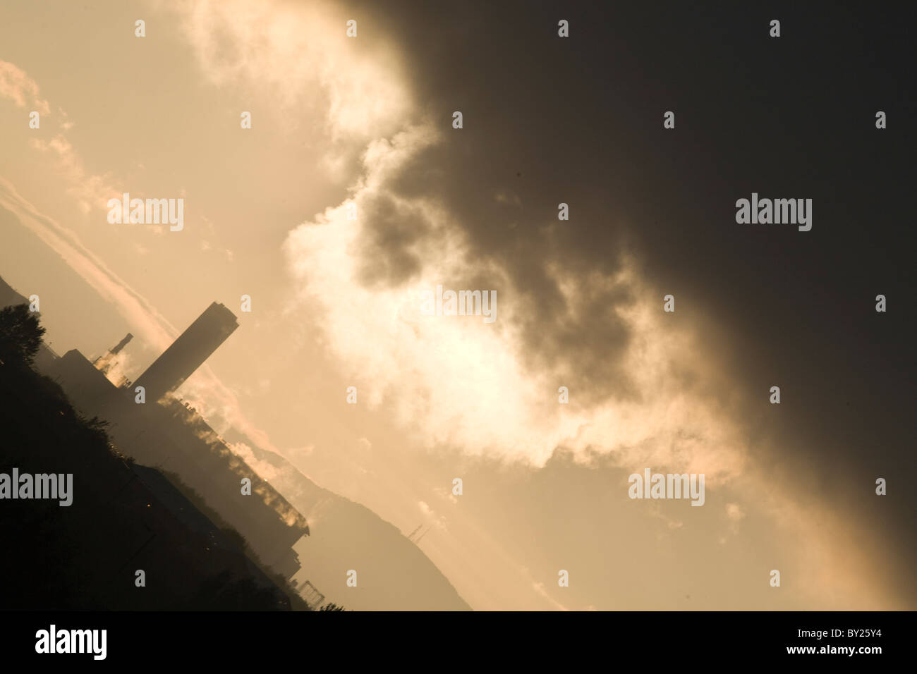 Stahlwerk Port Talbot, South Wales. Stockfoto