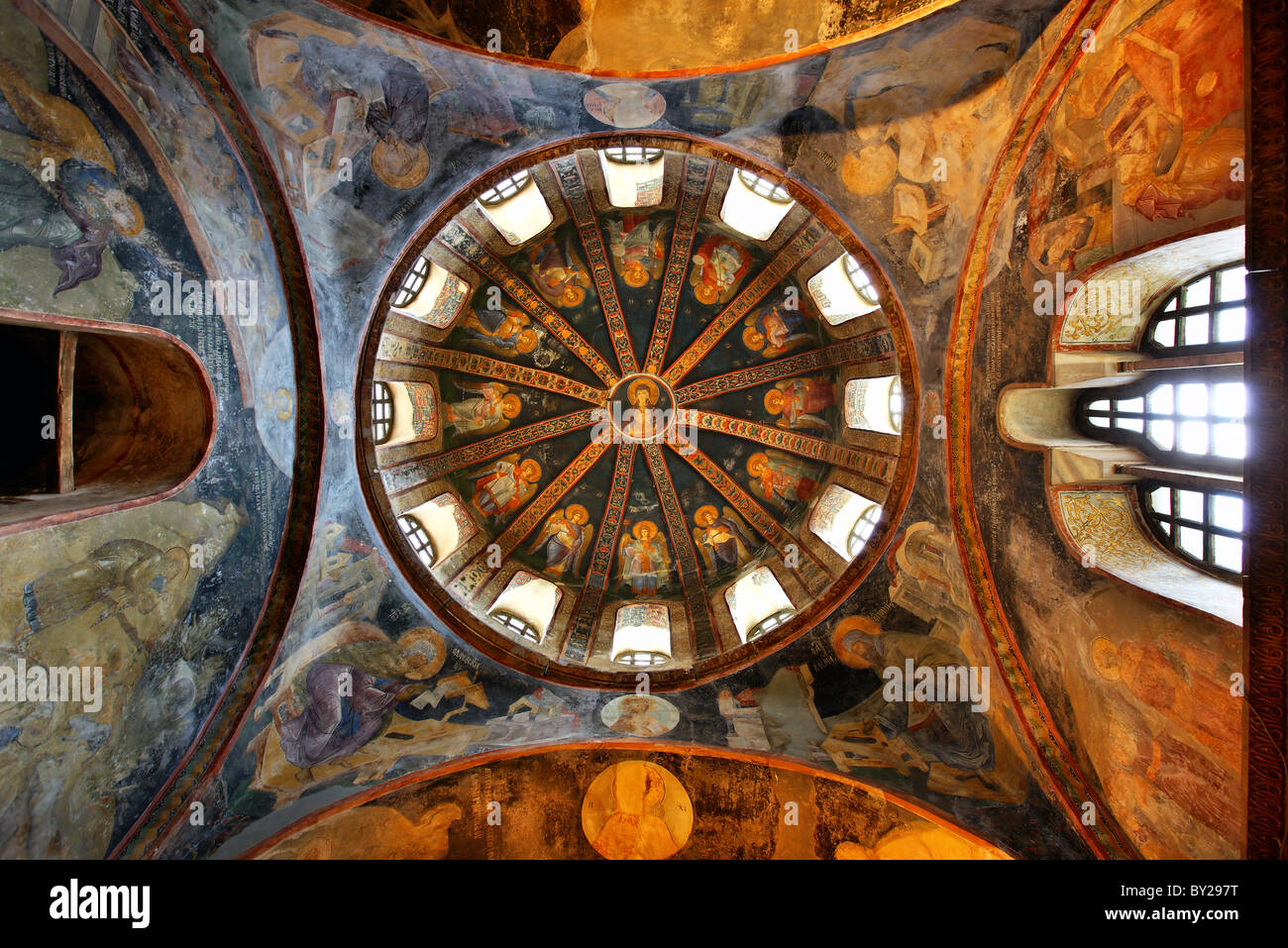 Einer der Kuppeln in Chora-Kirche (oder Chora Museum), Istanbul, Türkei Stockfoto