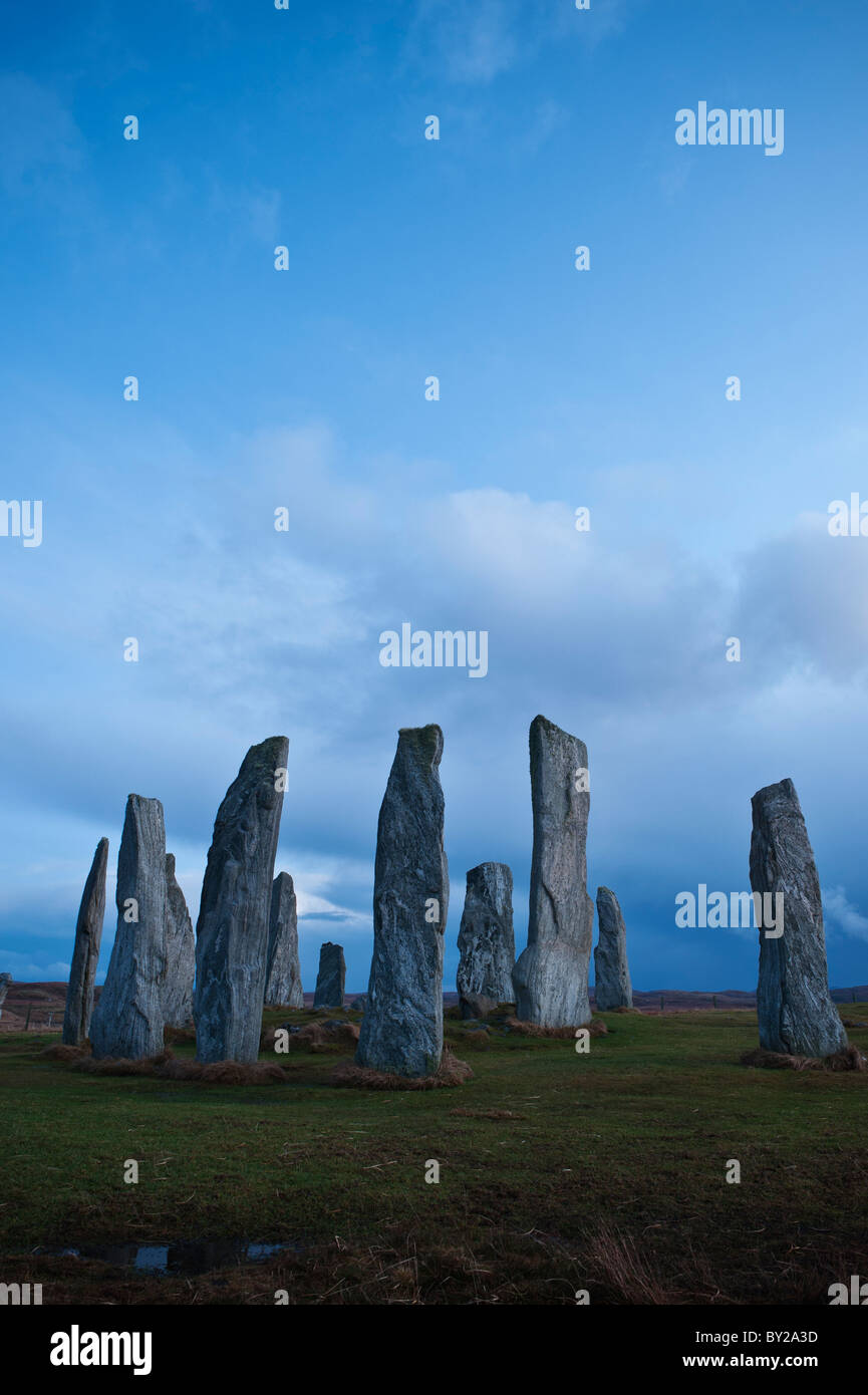 Callanish Standing Stones, Isle of Lewis, Western Isles, Schottland Stockfoto