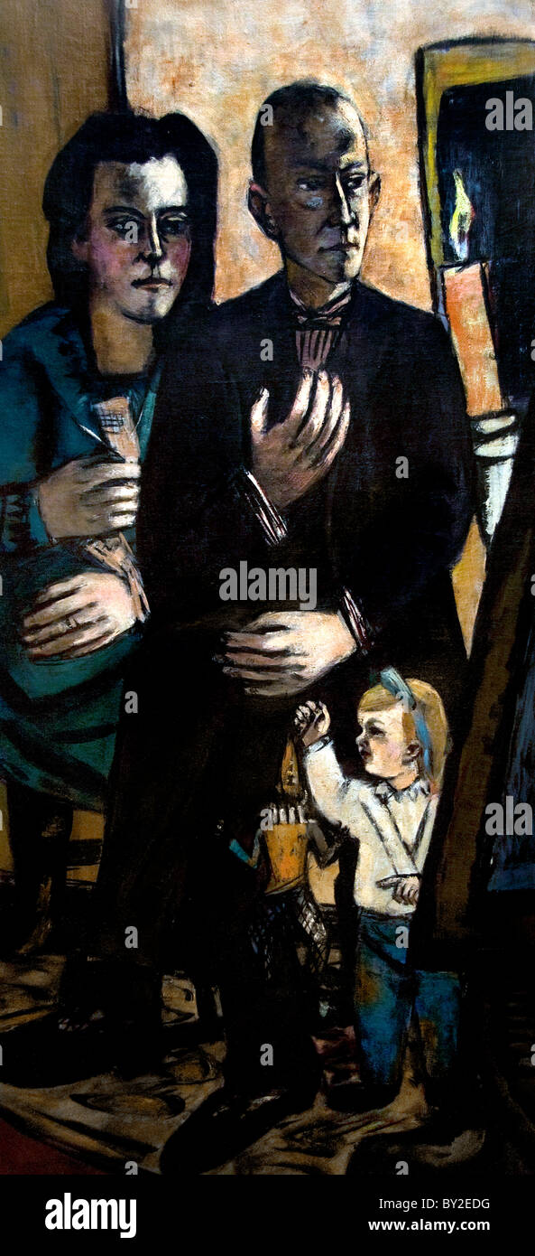 Max Beckmann Deutsch Deutschland Maler Malerei Portrait der Familie Lütjens Stockfotografie - Alamy