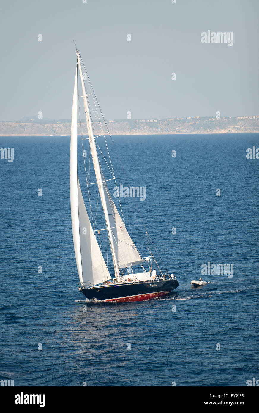 Segeln Yacht Palma Mallorca Stockfoto