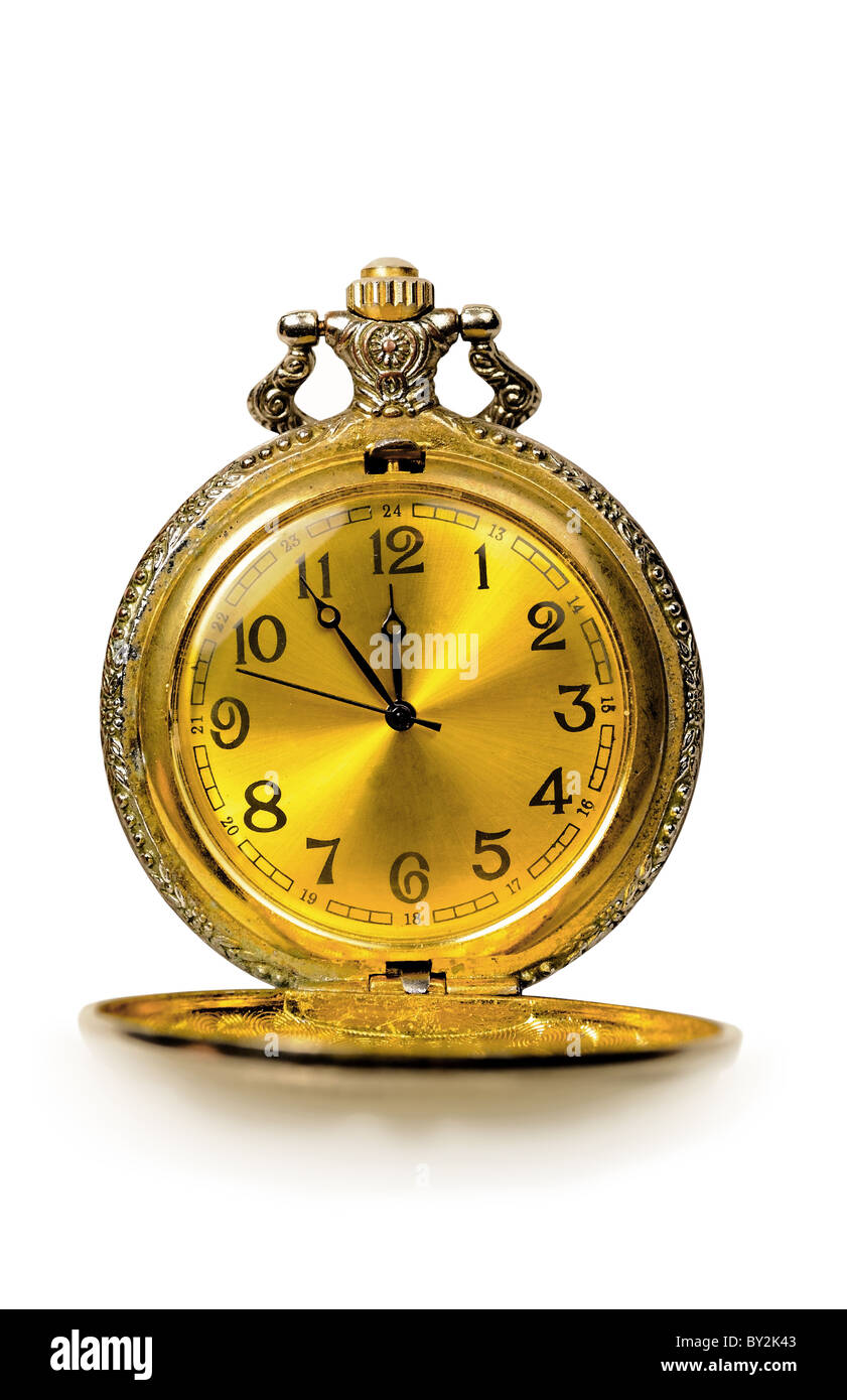 Alte Taschenuhr Stockfoto