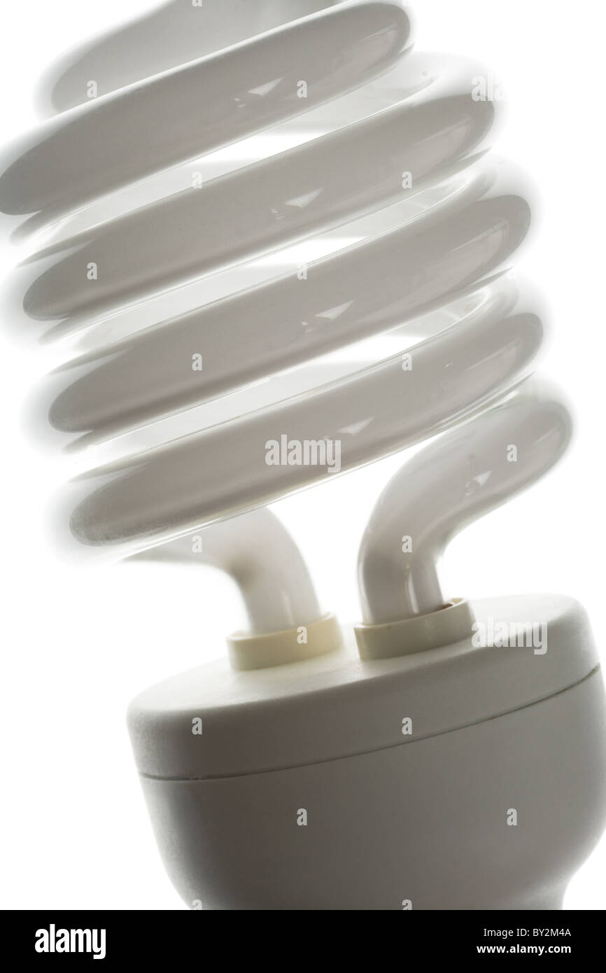 Kompakte Leuchtstoff Glühlampe Bungalow bis Stockfoto