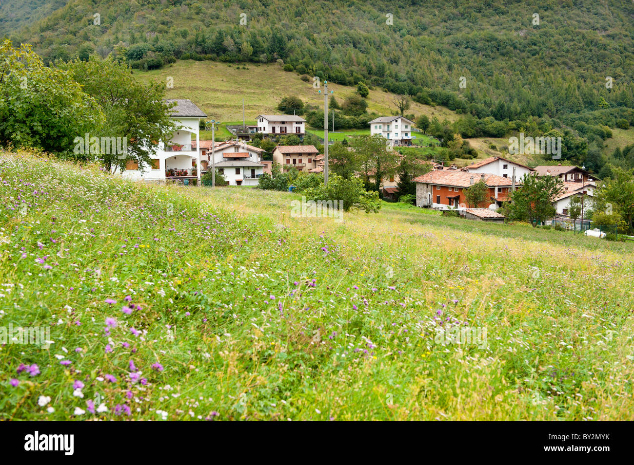 Kleines Dorf Zone in der italienischen Provinz Lombardei Stockfoto