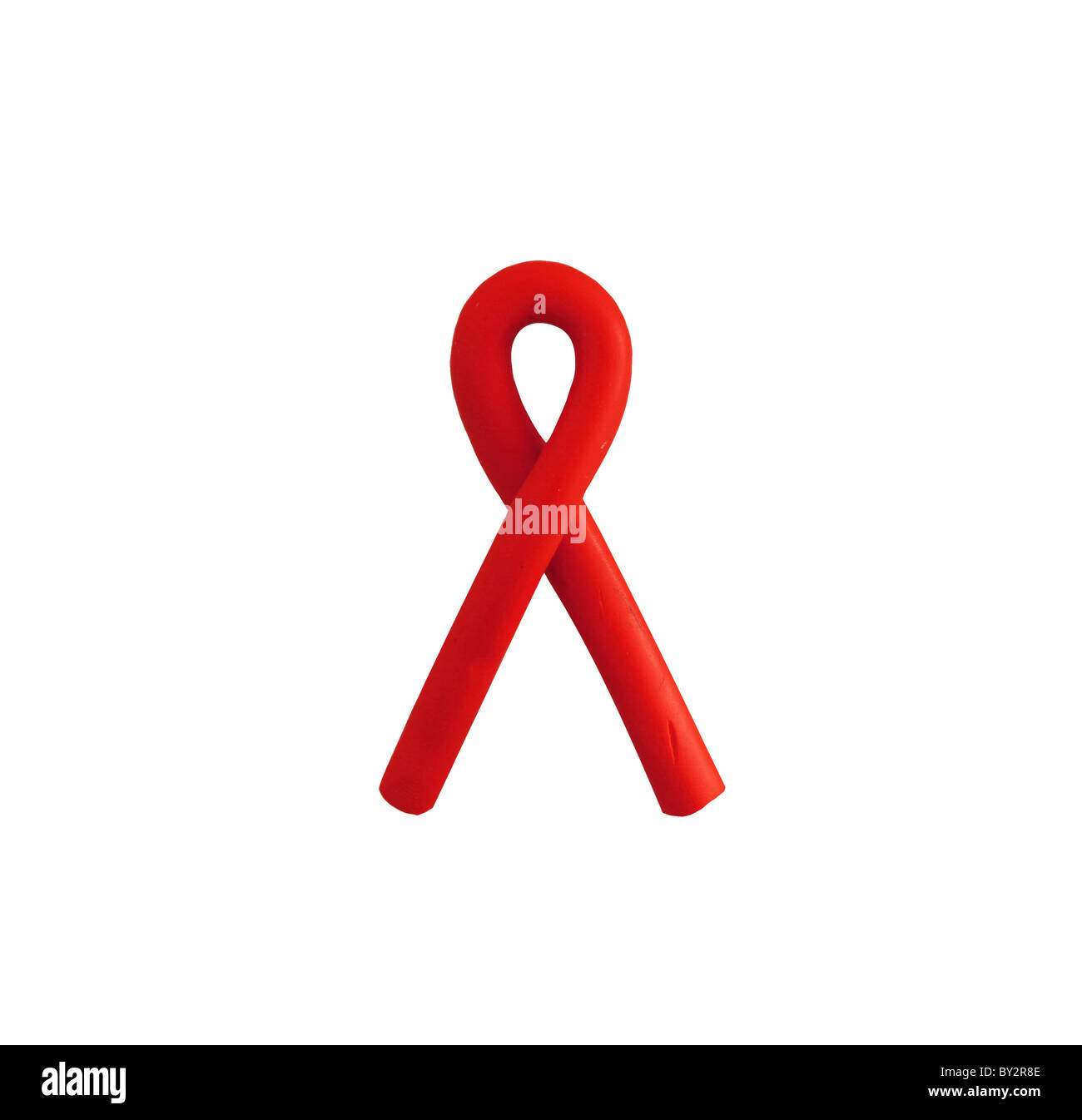 AIDS-3d rotes symbol Stockfoto