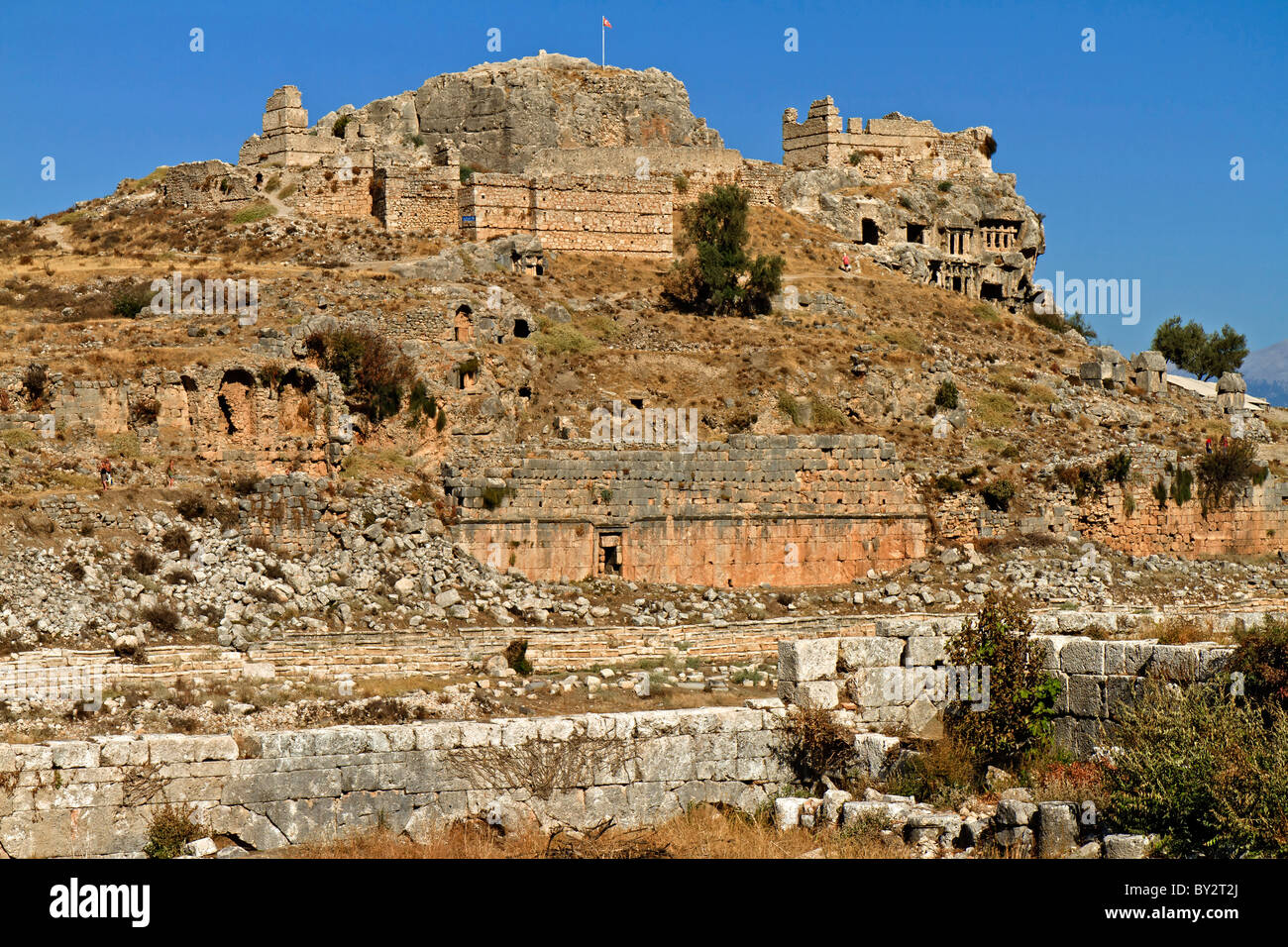 Türkei Tlos osmanischen türkischen Festung Stockfoto